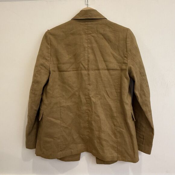 Banana Republic 100% Linen Blazer Iced Latte Size 2 - Picture 9 of 12